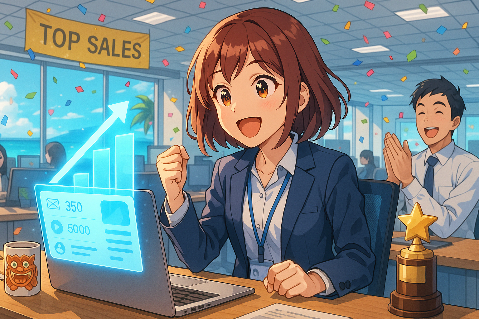 営業成績トップのミキ